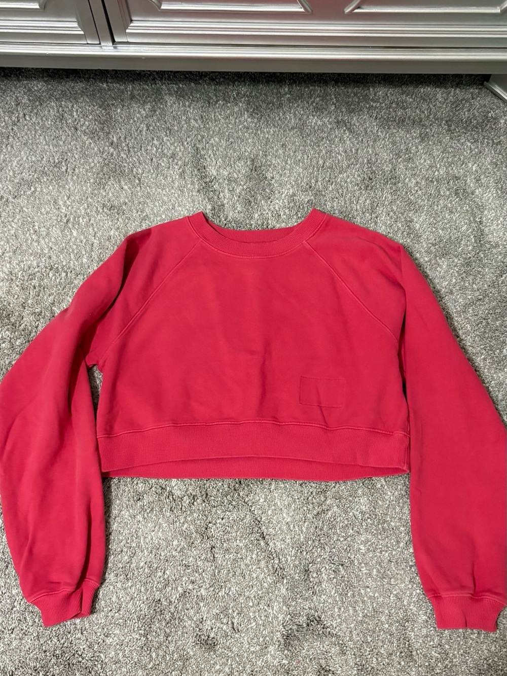 Daily Drills Cropped Sweatshirt - Red